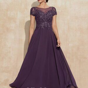 NWT Mother of the bride Wedding Guest Formal Stormy Color Dress Size 16